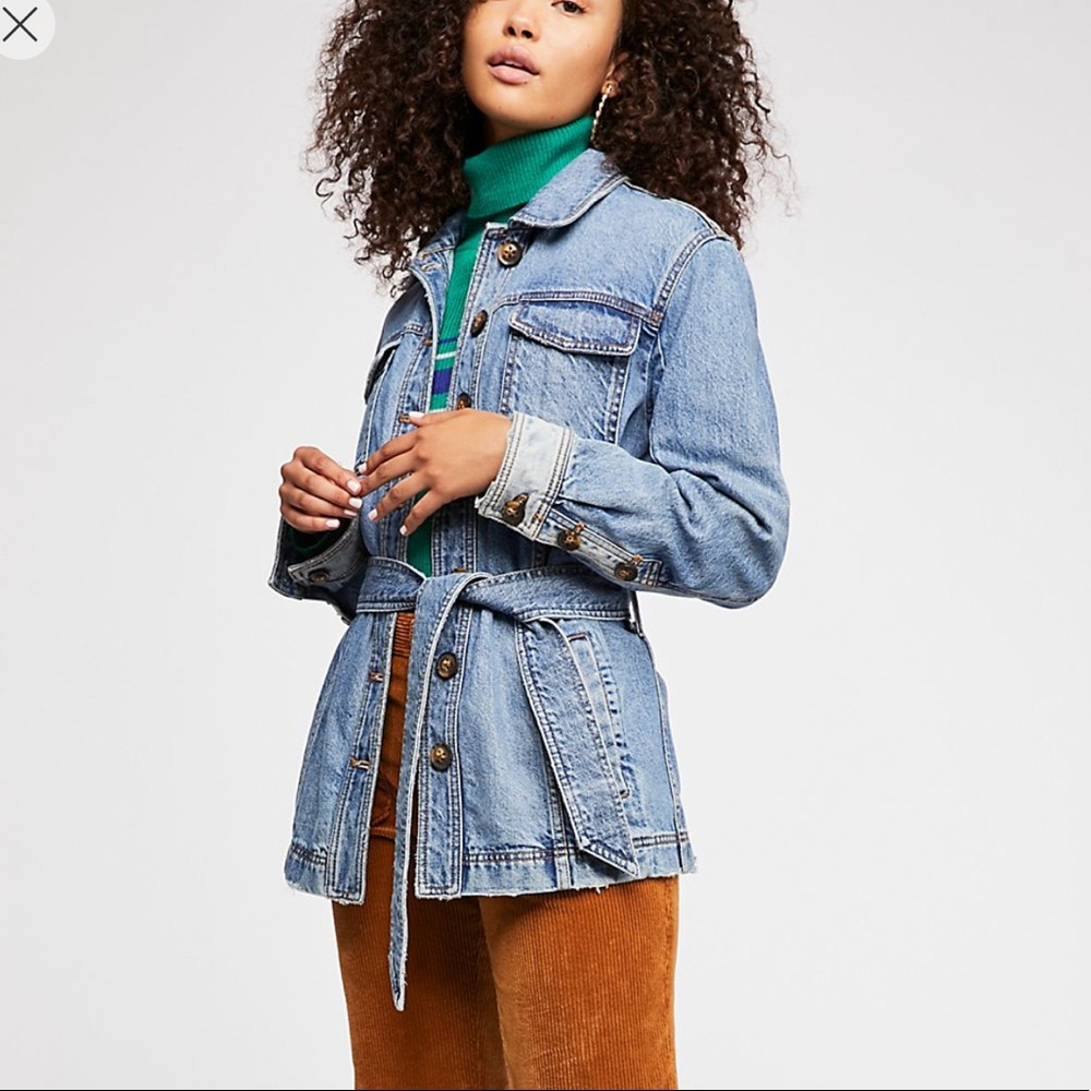 Heritage Denim Shirt Jacket NWOT FP